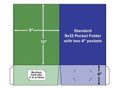 Standard Pocket Folder 2 Pockets