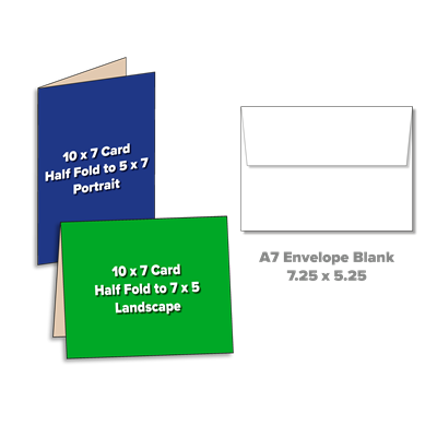 Folded Card with Blank A7