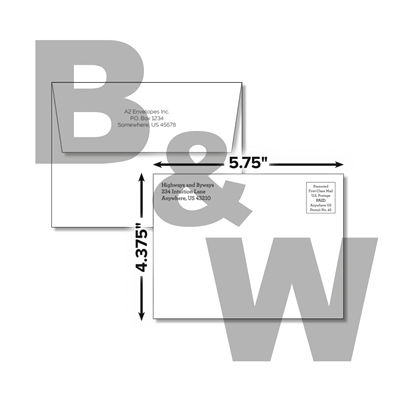 A2 Envelope Black & White